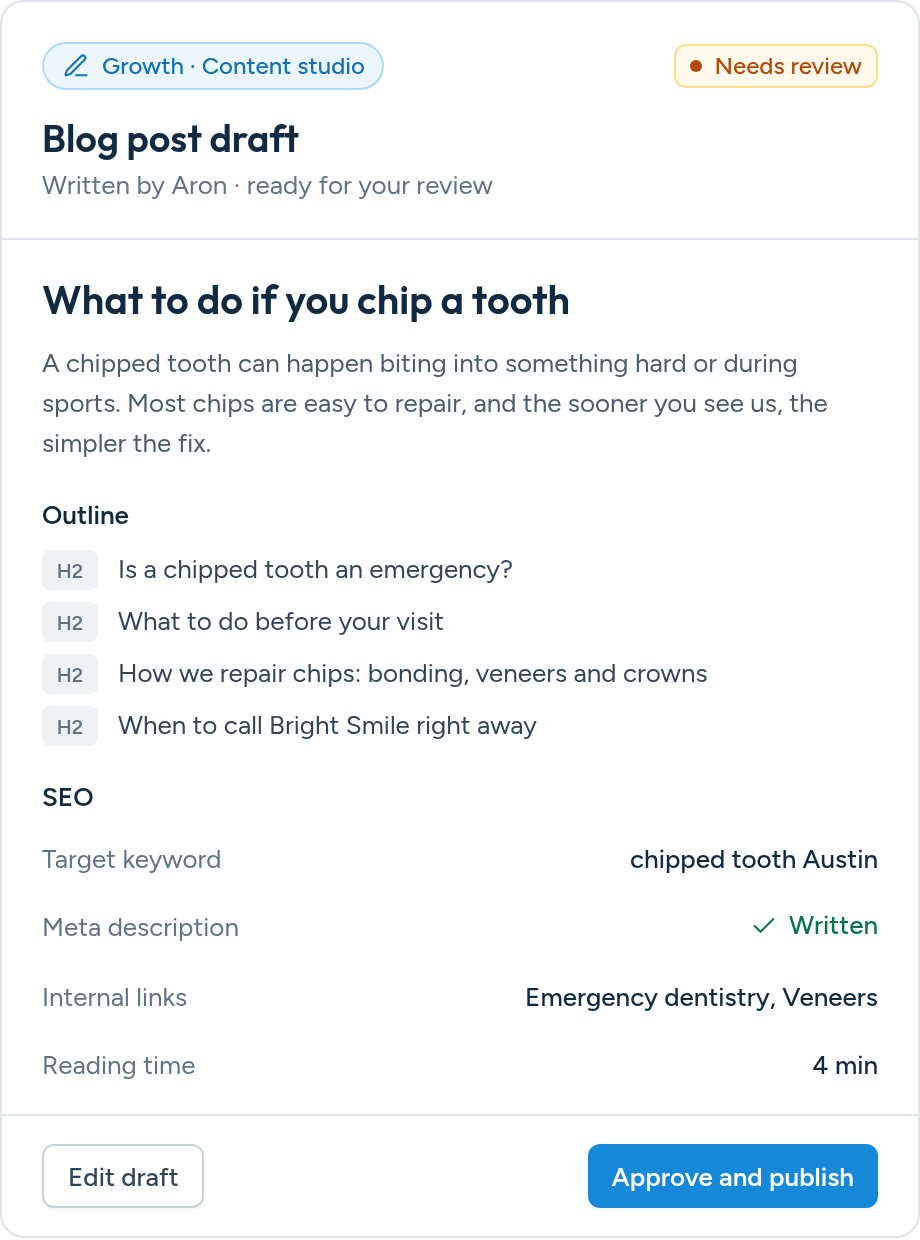 Blog post draft written by Aron